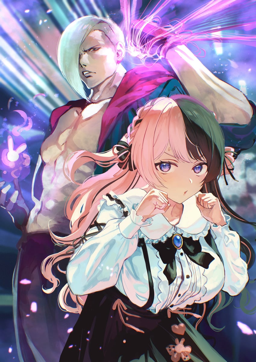 tachibana hinano and ed (street fighter and 3 more) drawn by otsudou