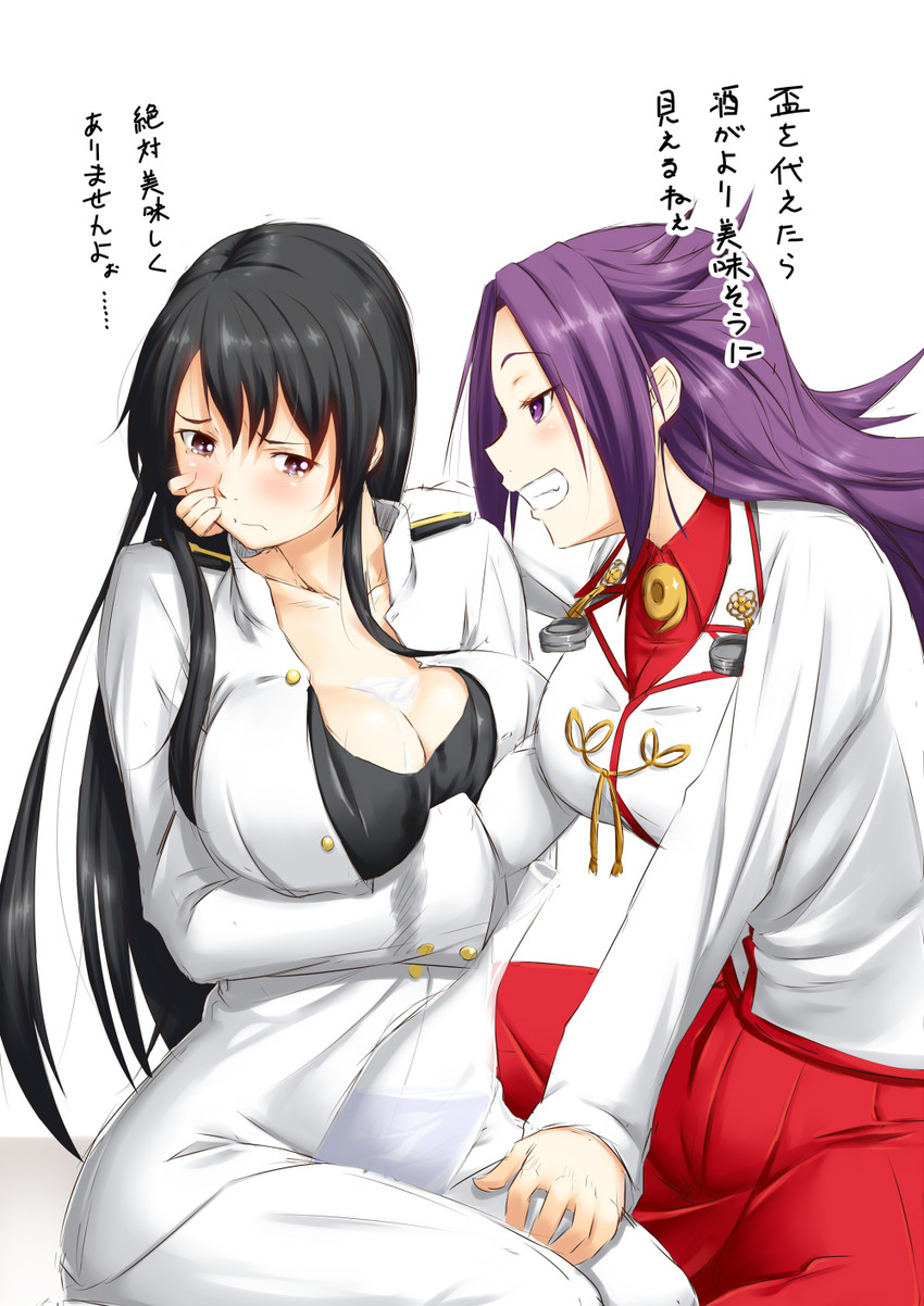 female admiral, jun'you, and tatebayashi sakurako (kantai collection) drawn by niwatazumi