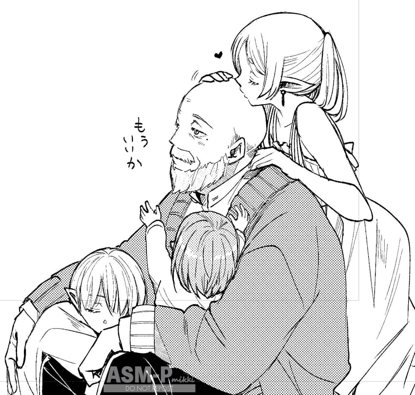frieren and himmel (sousou no frieren) drawn by mikki_(asmp)