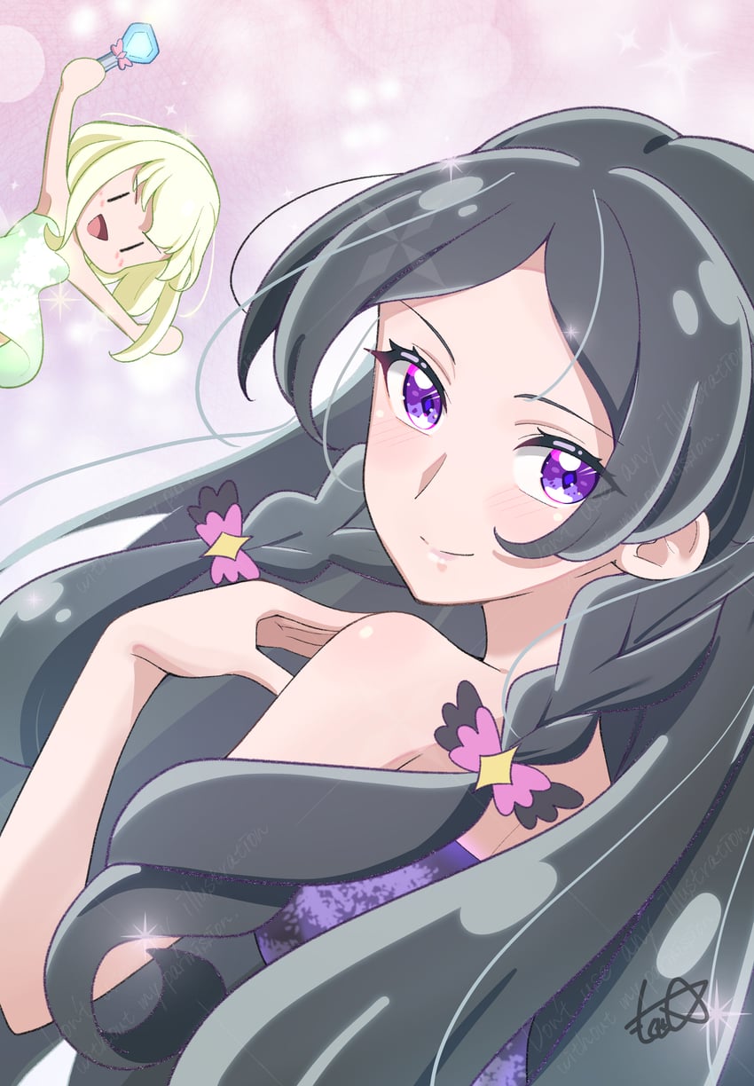 purirun and meroron (precure and 1 more) drawn by europa_715