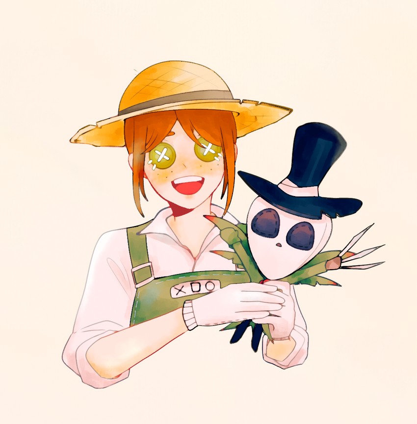 emma woods, jack, and mini jack (identity v) drawn by gremlintot