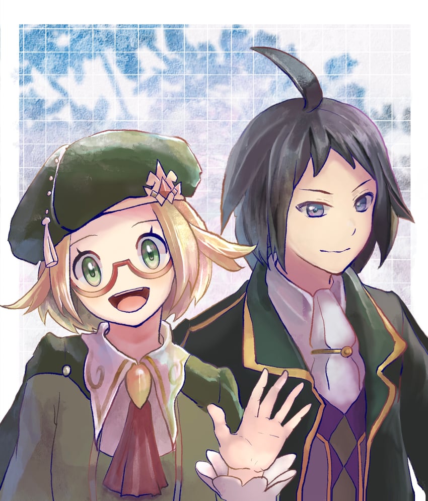 bianca and cheren (pokemon and 1 more) drawn by ringosan2329