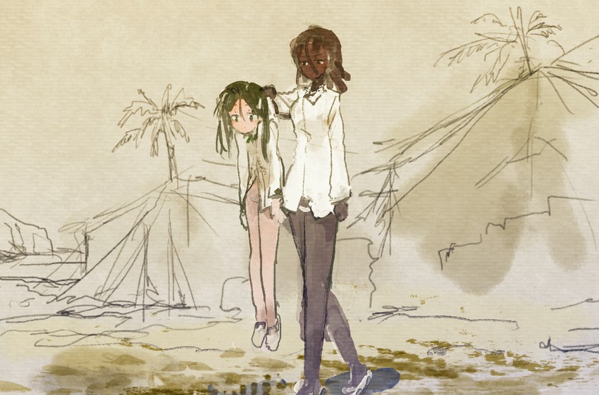 francesca lucchini and matilda (world witches series and 2 more) drawn by kabuyama_kaigi