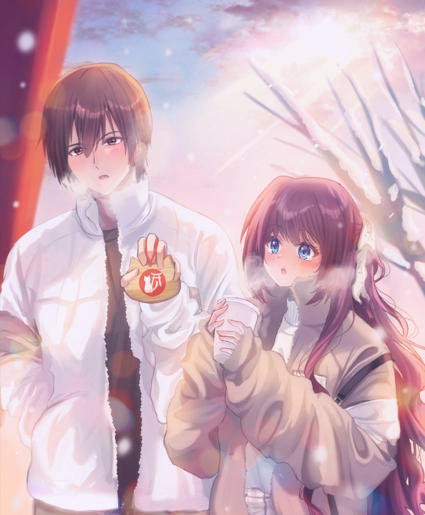 natsume kyousuke and a-chan (little busters!) drawn by miiizuno_lbs