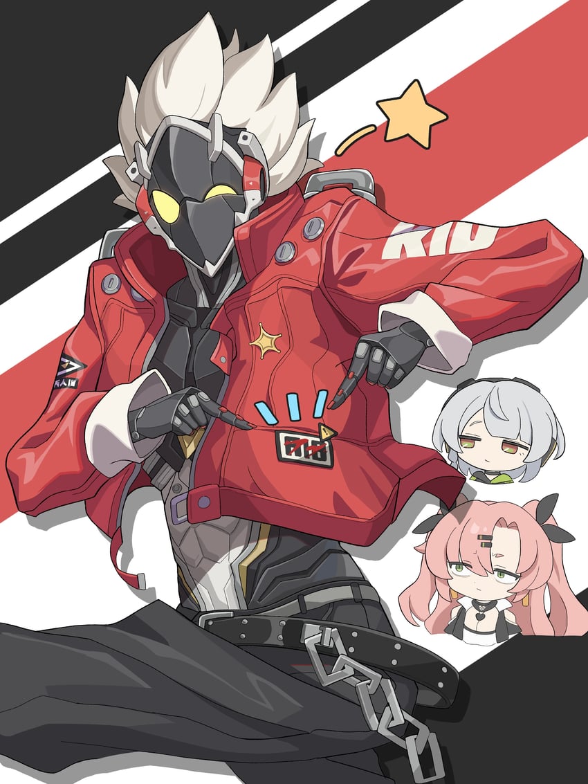 nicole demara, anby demara, and billy kid (zenless zone zero) drawn by ketsu_juuji_killer_(kejuki)