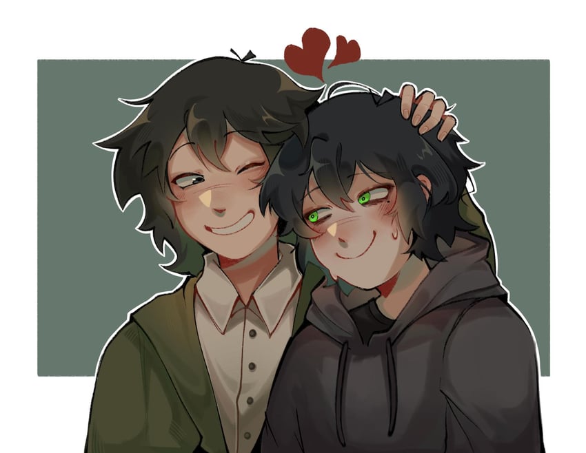 player character and kylar (degrees of lewdity) drawn by yozu_missu