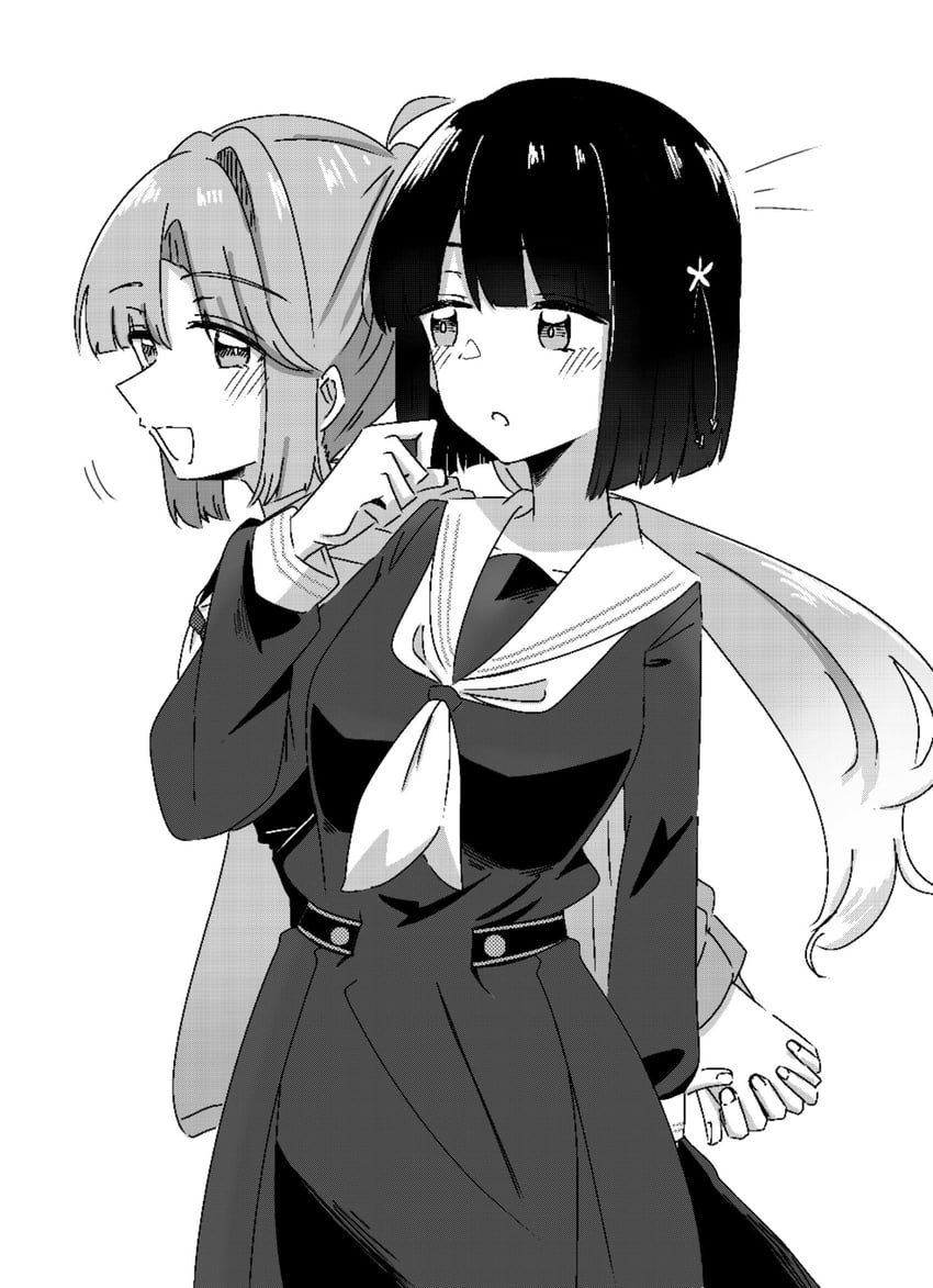 momose ginko and anyoji hime (love live! and 1 more) drawn by momiji_(moj_0404)
