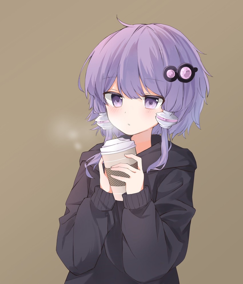 yuzuki yukari (vocaloid and 1 more) drawn by donguri_karappo