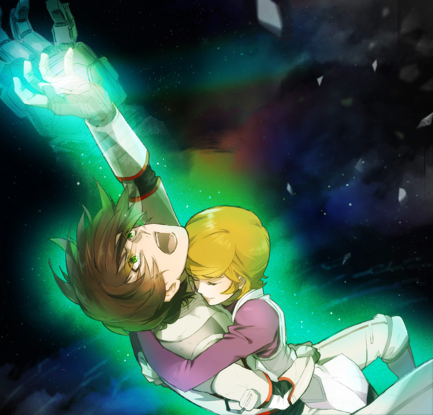 mineva lao zabi, banagher links, and audrey burne (gundam and 1 more) drawn by mizunoe