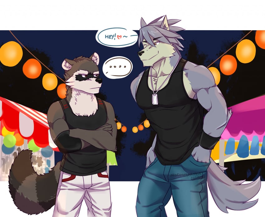 kouya aotsuki and kudzu (morenatsu and 2 more) drawn by mindmechanica