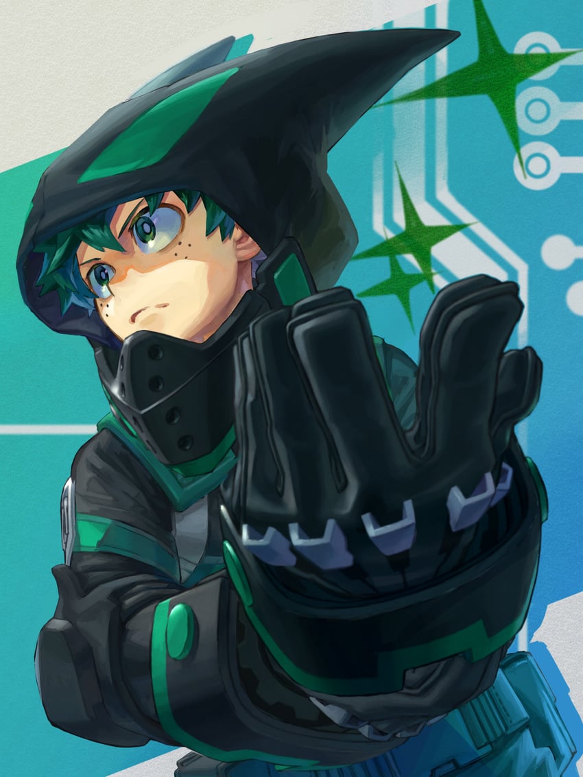 midoriya izuku (boku no hero academia) drawn by yomoyama_yotabanashi