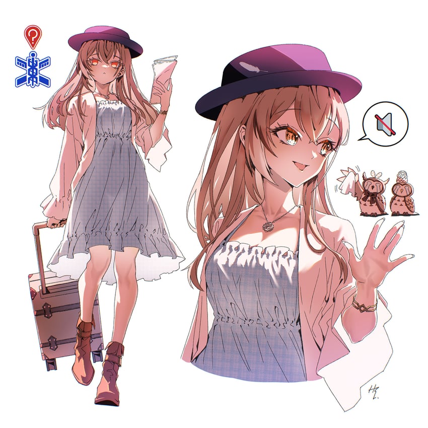nanashi mumei and hooman (hololive and 1 more) drawn by taka_t
