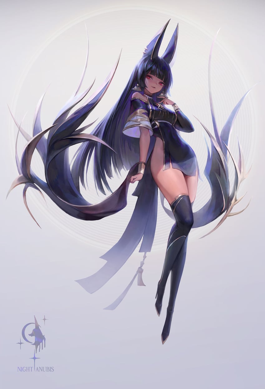 anubis (original and 1 more) drawn by hrrry