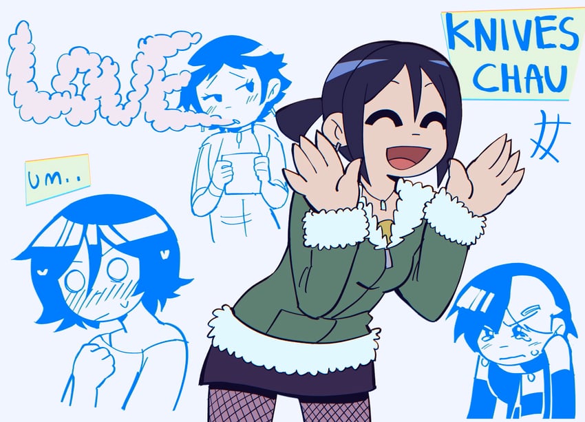 knives chau (scott pilgrim and 1 more) drawn by blue_pepe
