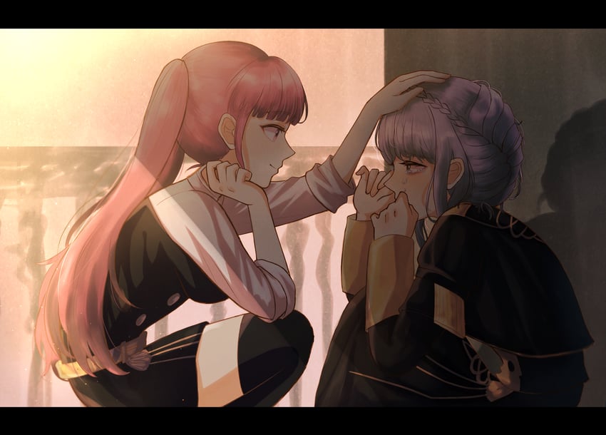 hilda valentine goneril and marianne von edmund (fire emblem and 1 more) drawn by pamkuro