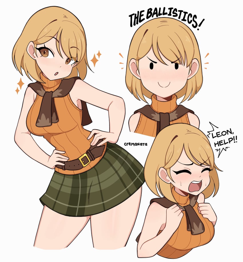 ashley graham (resident evil and 1 more) drawn by cremanata
