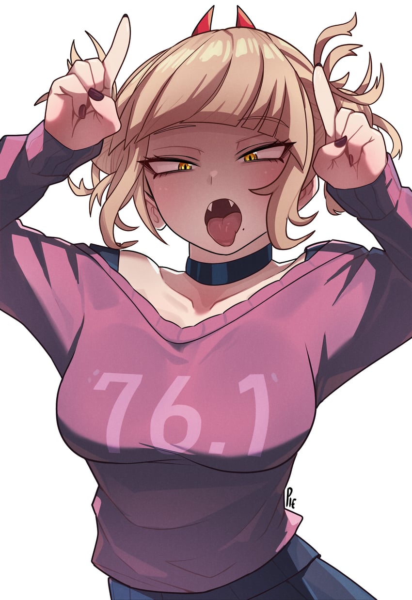 power and toga himiko (boku no hero academia and 1 more) drawn by unusualpie