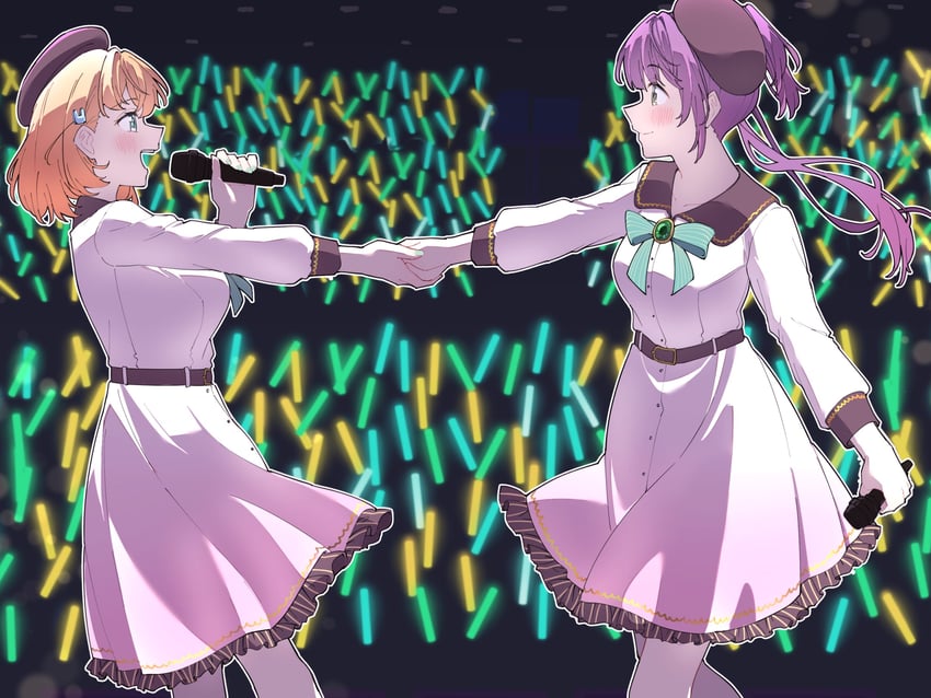 hinoshita kaho and otomune kozue (love live! and 1 more) drawn by liz_(piyoko_piyop)