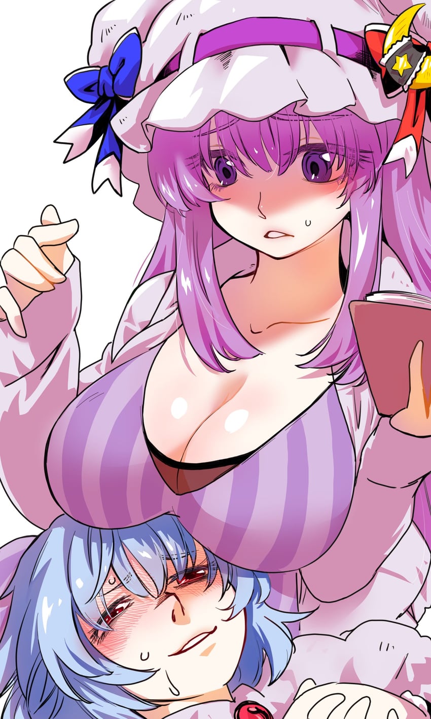 remilia scarlet and patchouli knowledge (touhou) drawn by nunnun_(shunka_shuutou)