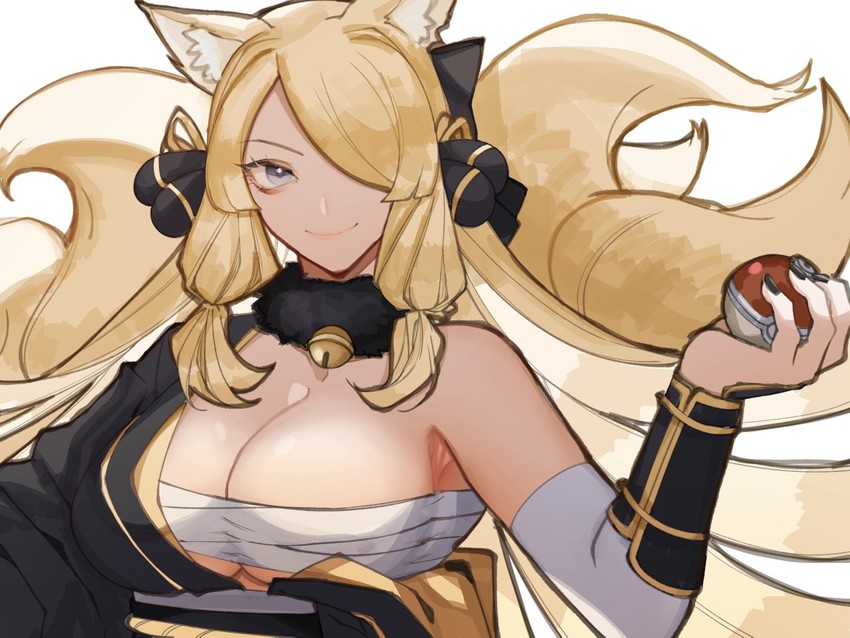 cynthia (pokemon and 2 more) drawn by kyou_(iuciferic)