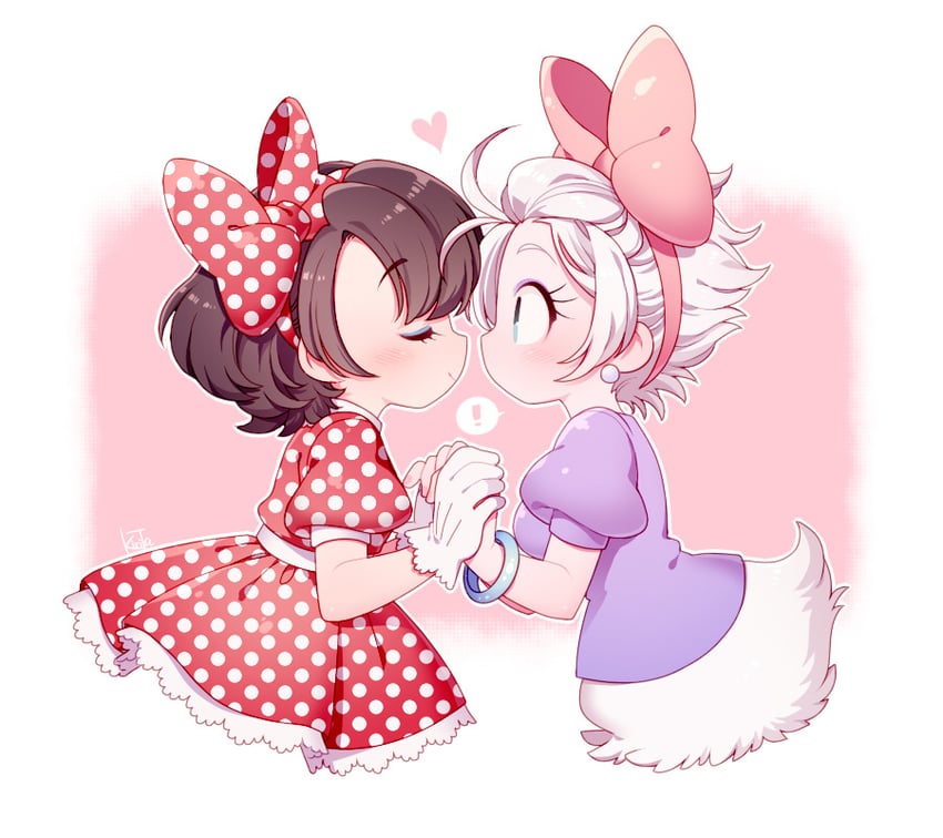 minnie mouse and daisy duck (mickey mouse & friends) drawn by kiri_futoshi