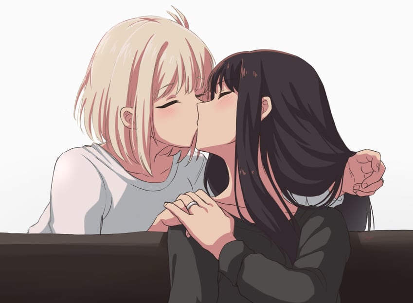 nishikigi chisato and inoue takina (lycoris recoil) drawn by sapphi_(sky_dreamsky)