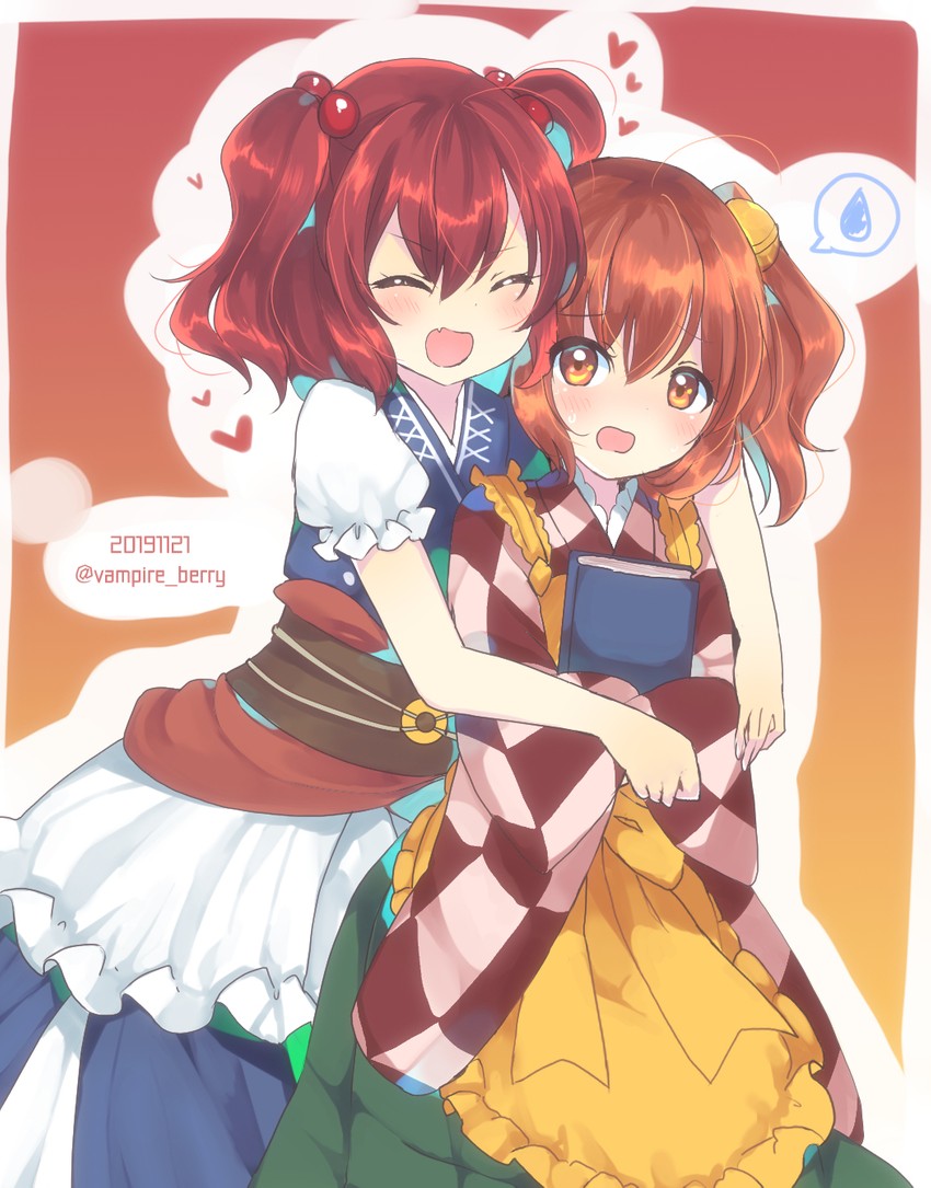 onozuka komachi and motoori kosuzu (touhou) drawn by ougi_hina