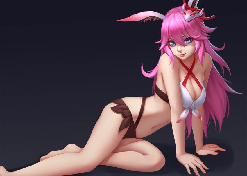 yae sakura (honkai and 2 more) drawn by aojiao_pinru