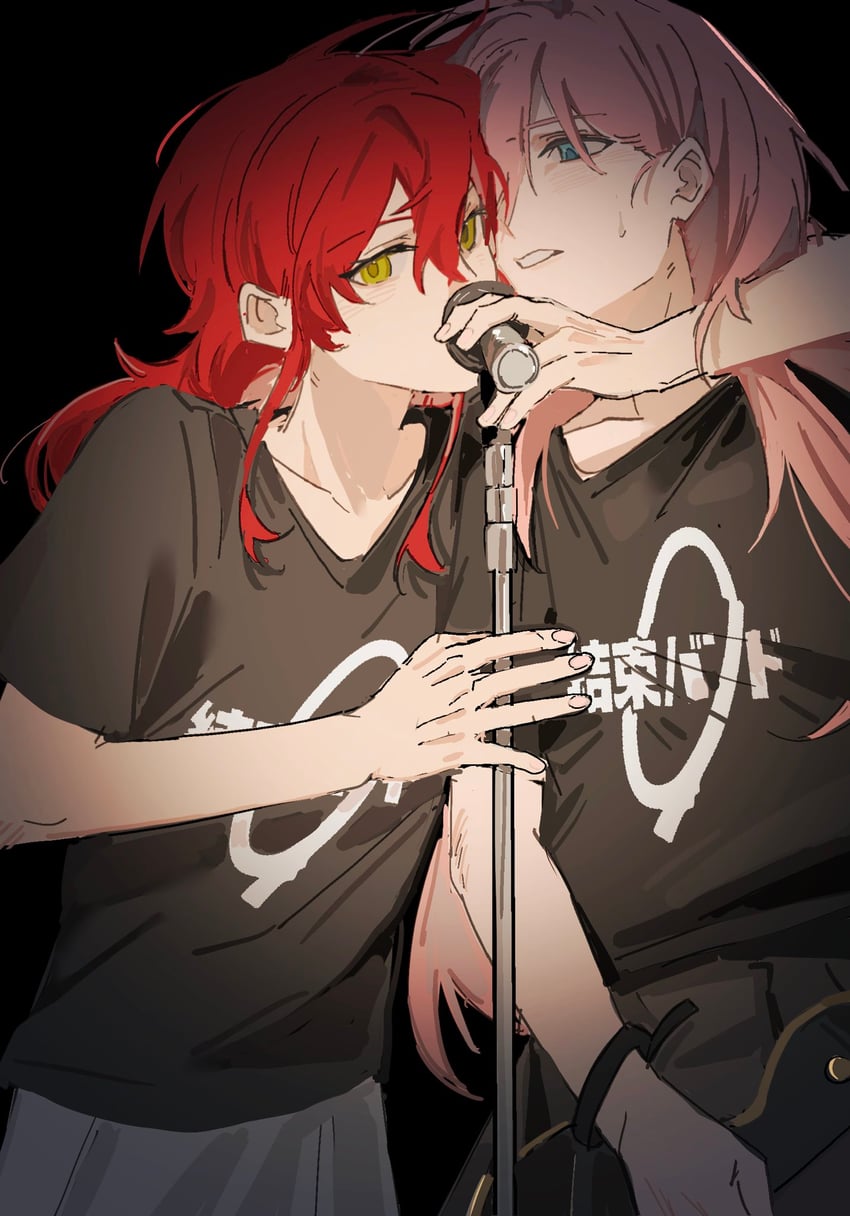 gotoh hitori and kita ikuyo (bocchi the rock!) drawn by lingyi