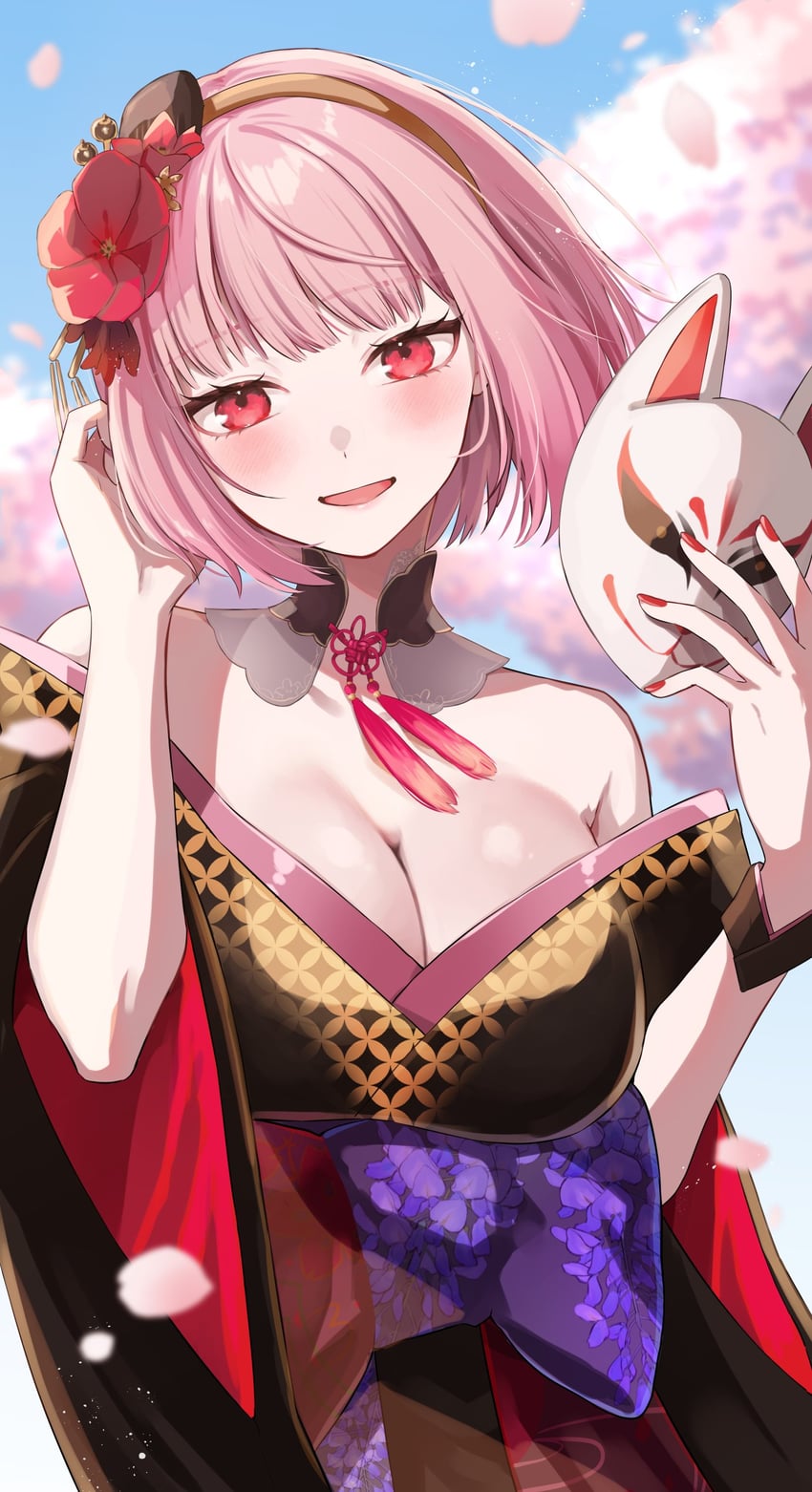 mori calliope (hololive and 1 more) drawn by mizuse_hazuki7