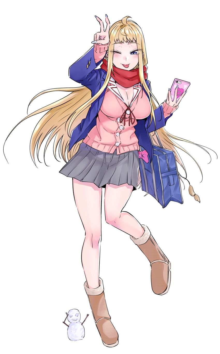 fuyuki minami (dosanko gal wa namaramenkoi) drawn by ikada_kai