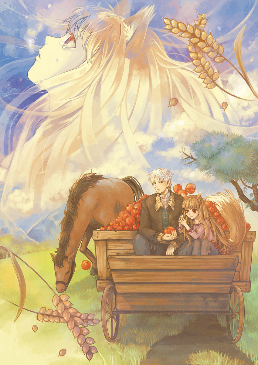 holo and craft lawrence (spice and wolf) drawn by hinata_(rbkq)