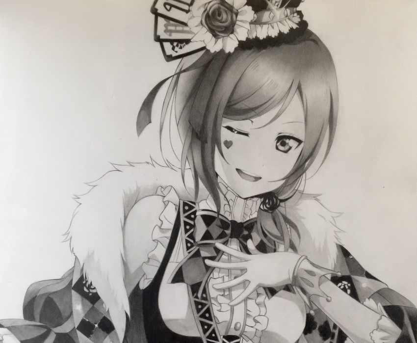 nishikino maki (love live! and 1 more) drawn by mawile829
