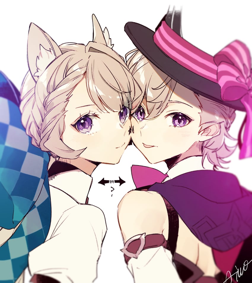 lynette and lyney (genshin impact) drawn by aiwo_o_lite