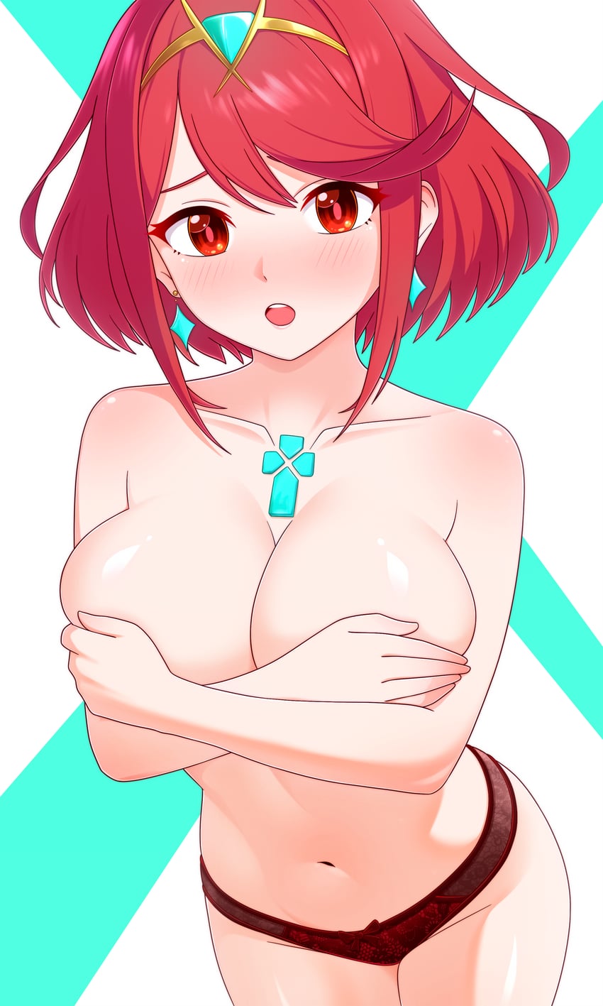 pyra (xenoblade chronicles and 1 more) drawn by dullahan_(alekey_art)