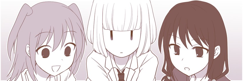 tamura yuri, nemoto hina, and uchi emiri (watashi ga motenai no wa dou kangaetemo omaera ga warui!) drawn by hikaru_(ofuton_at5)