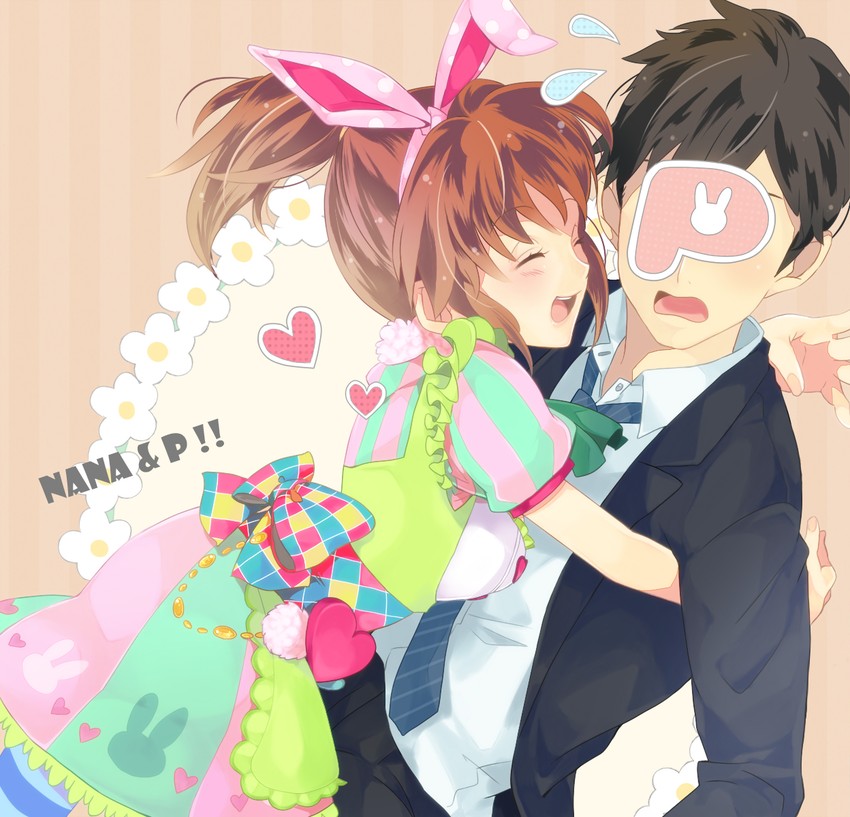 producer and abe nana (idolmaster and 1 more) drawn by imozawa