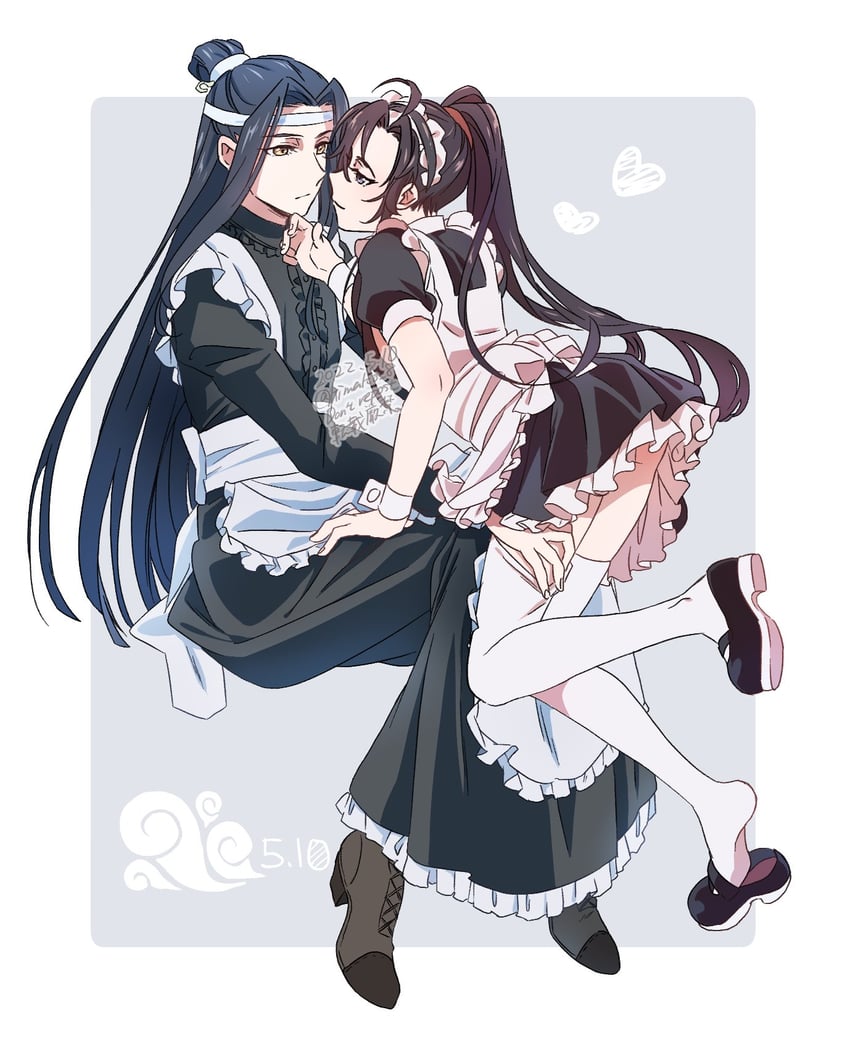 wei wuxian and lan wangji (modao zushi) drawn by kimako_(kimako_8)
