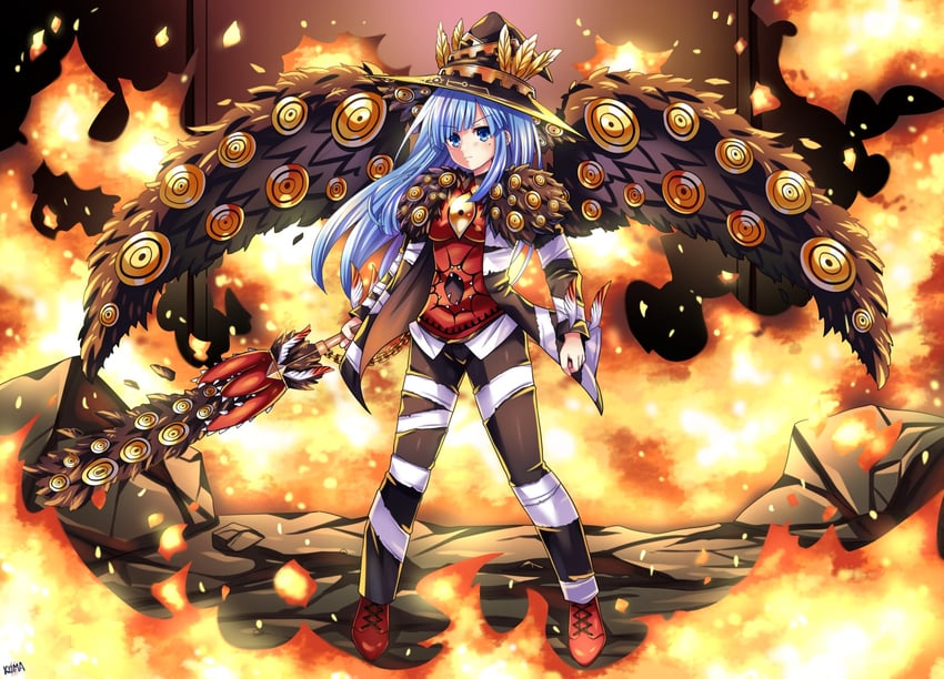 nugget, employee, mages., and apocalypse bird (project moon and 2 more) drawn by lewdkuma