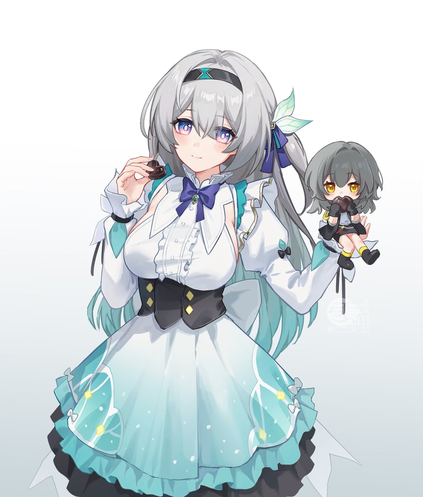 trailblazer, firefly, and stelle (honkai and 1 more) drawn by yukiri_(l_ii)