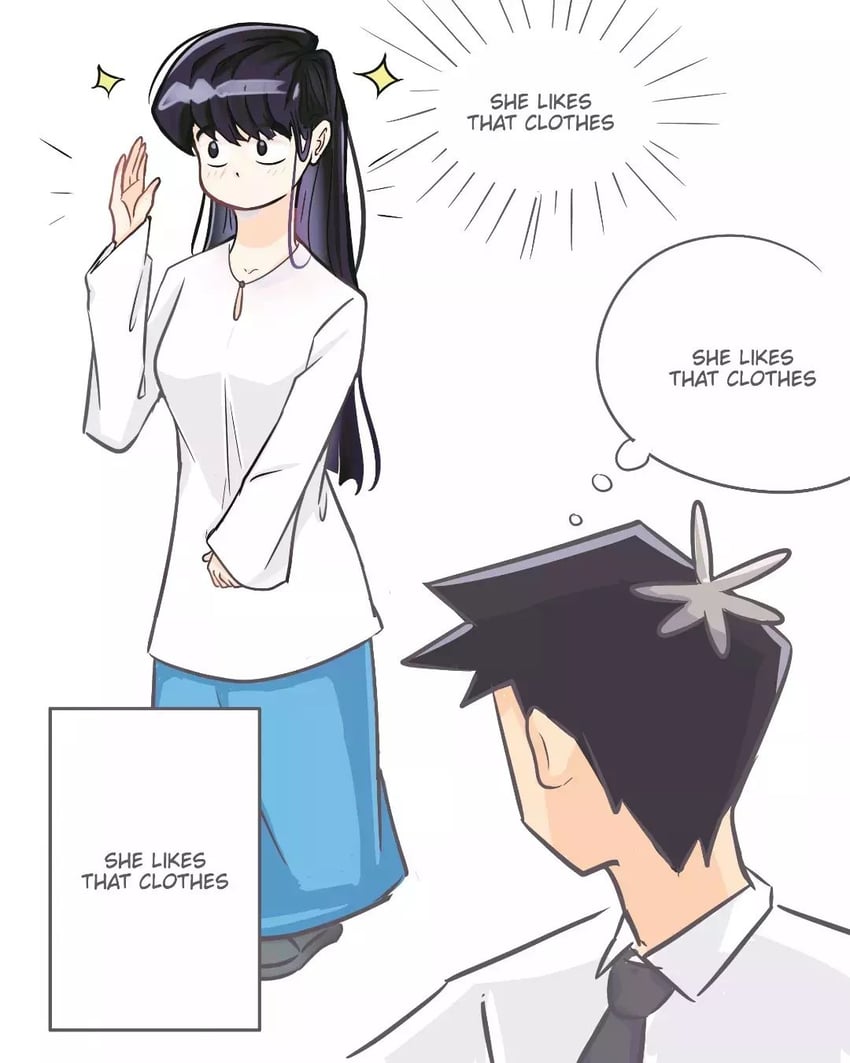 komi shouko and tadano hitohito (komi-san wa komyushou desu) drawn by apitnklukies