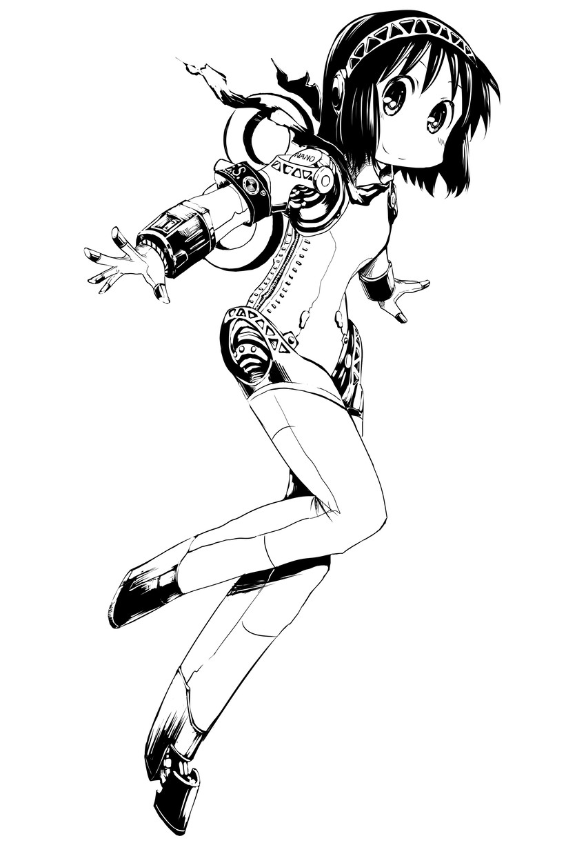aigis and shinonome nano (persona and 2 more) drawn by realmbw