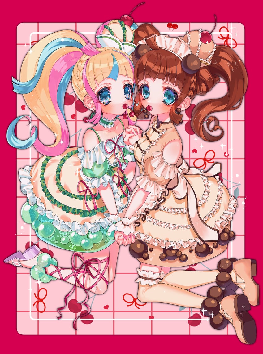 nijinosaki dia and daia (pretty series and 1 more) drawn by yuiitsu