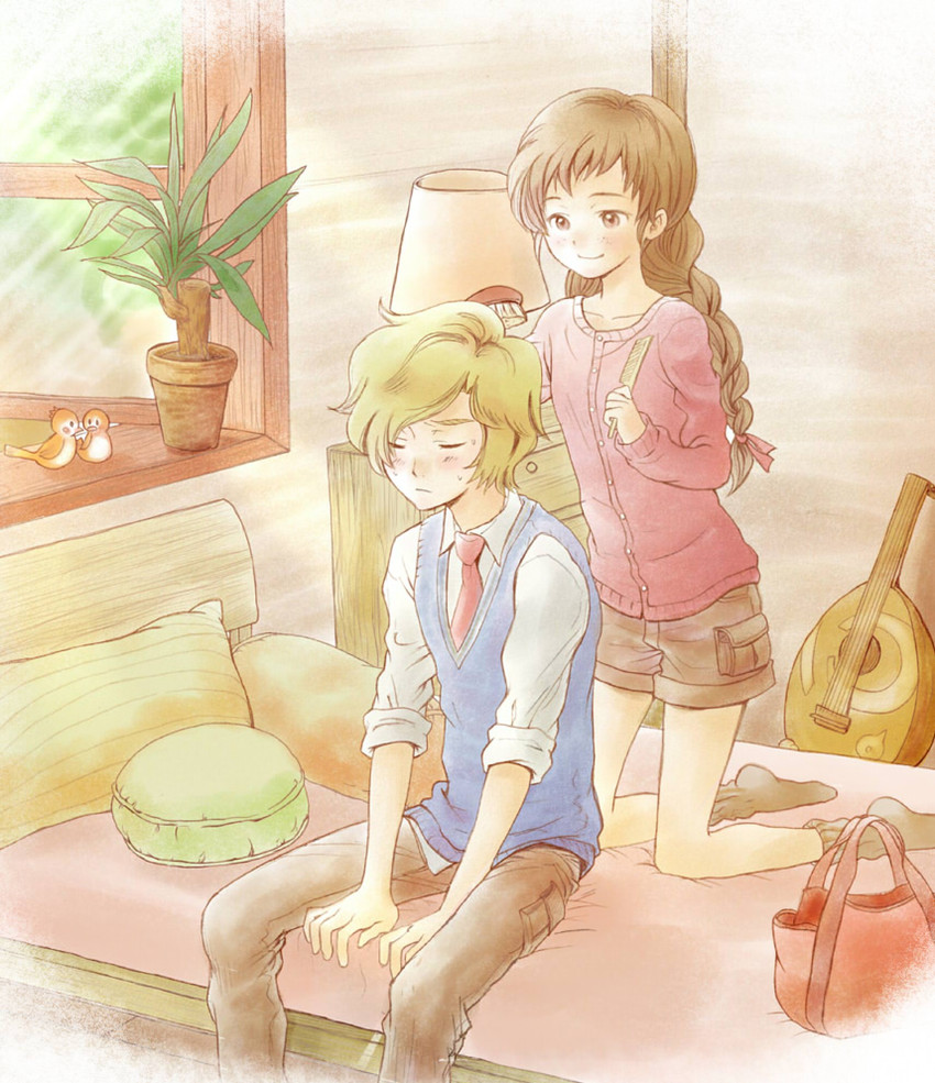 isuzu and lunderhaus cord (log horizon) drawn by neko_jita