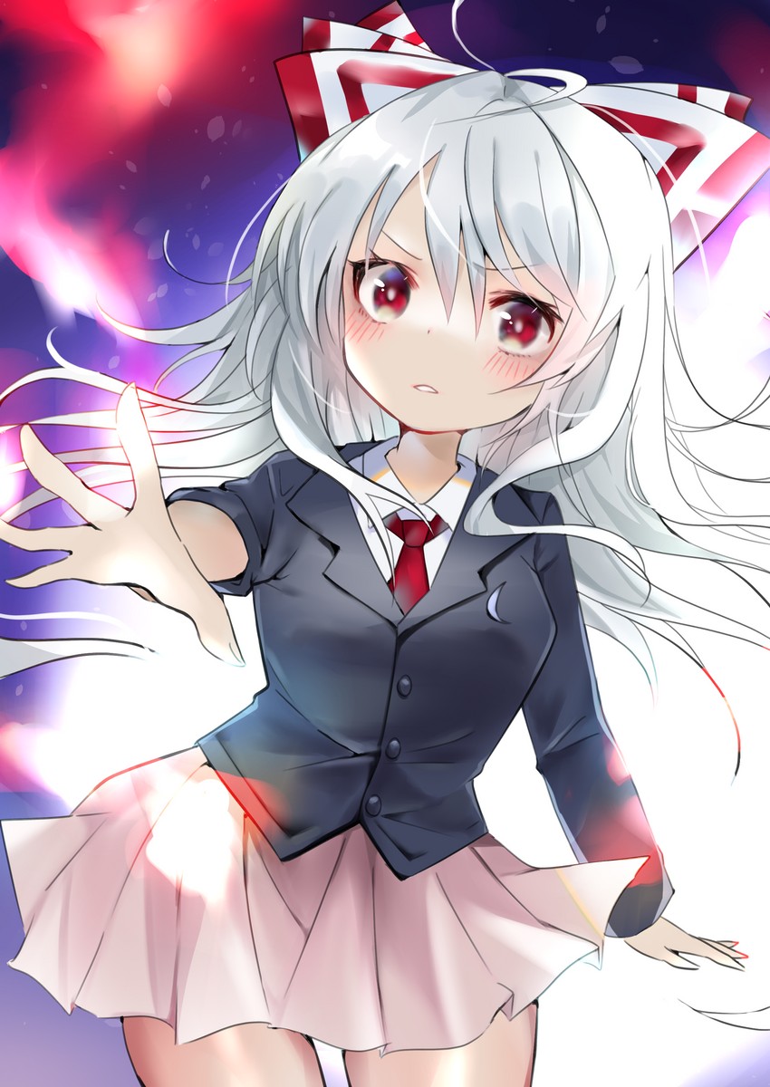 reisen udongein inaba and fujiwara no mokou (touhou) drawn by hiiro60