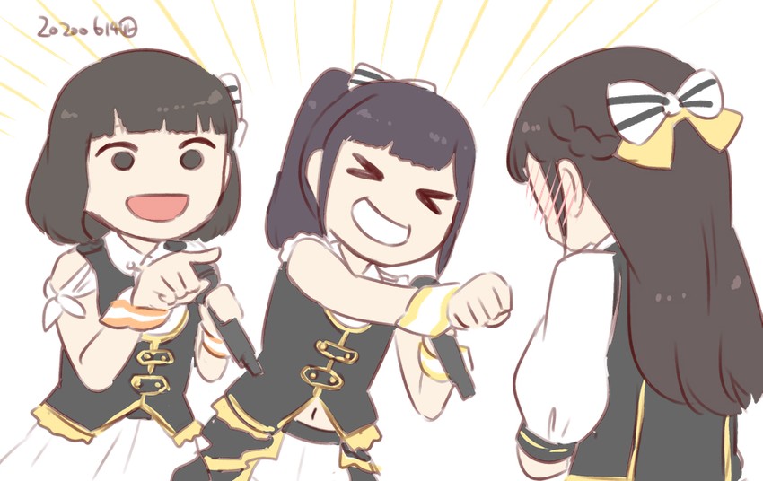 tadokoro azusa, kido ibuki, and machiko (idolmaster and 2 more) drawn by nagian