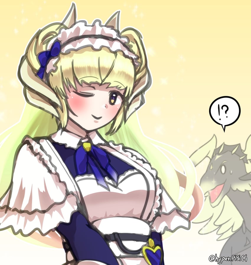 chamber dragonmaid, lattice dragonmaid, and dragonmaid stern (yu-gi-oh!) drawn by p-b-c_(dark_matter_kakine)
