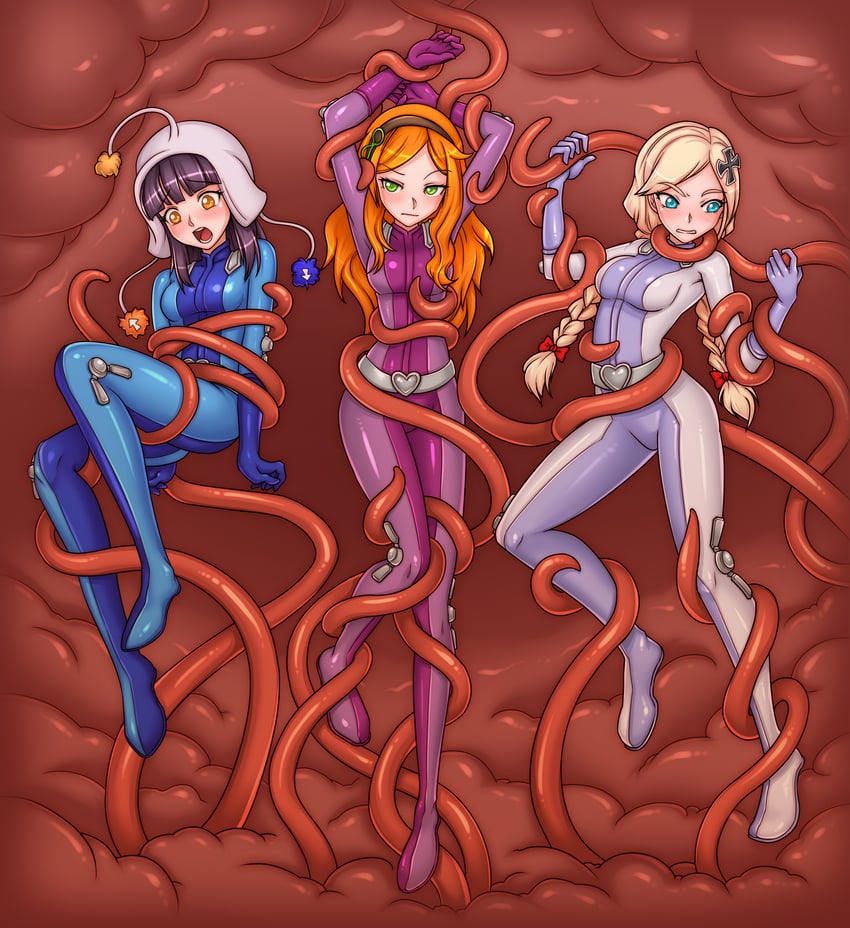 vivian james and gilda mars (4chan and 1 more) drawn by injuotoko