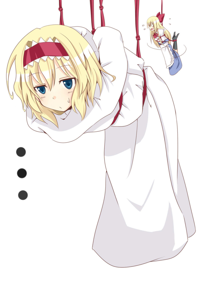alice margatroid and shanghai doll (touhou and 1 more) drawn by chata_maru_(irori_sabou)