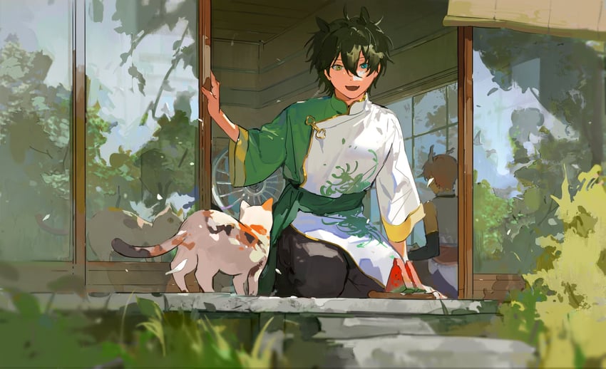 kagehira mika and itsuki shu (ensemble stars!) drawn by furukawa_asagiri